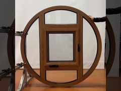 Thermal Break Aluminum Circle Casement Windows Customized Product Double Tempered Glass