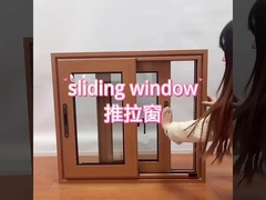 Bathroom Home Super Sliding Aluminium Window Brown Glazing Aluminium Windows