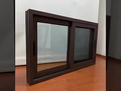 Aluminum Sliding Window Customized Product Double Tempered Glass Safety Bar Fiberglass Flyscreen